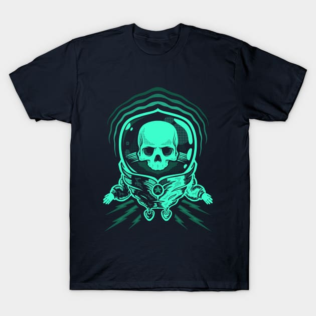 Skull spaceman T-Shirt by HETCH666